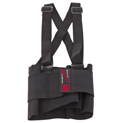 Faja apoyo lumbar con cinta reflectante talla M negro Garmendia