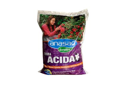 Tierra ácida 25 litros anasac.
