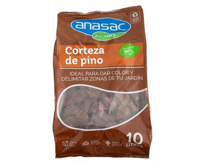 Decoración para jardín Corteza pino 10 lt