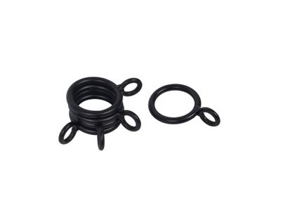 Argolla 3/4'' negro 12 unidades darkness