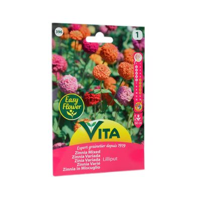 Imagen 2 del producto Semilla corriente zinnia lilliput variada desinfectada x2 g vita