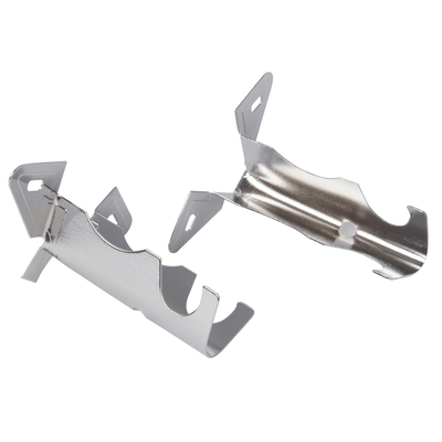 Soporte 16 mm simple cromado 2 unidades metalhsa