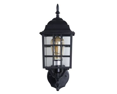 Imagen 2 del producto Farol pared 1L E27 negro Abitare