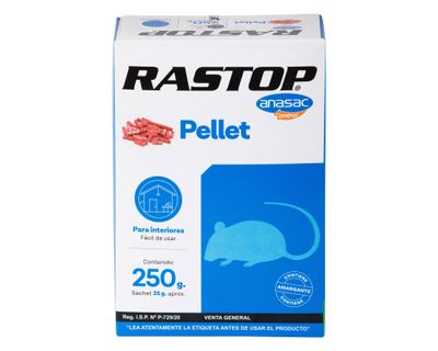 Raticida pellet Rastop ultima generación 250g Anasac