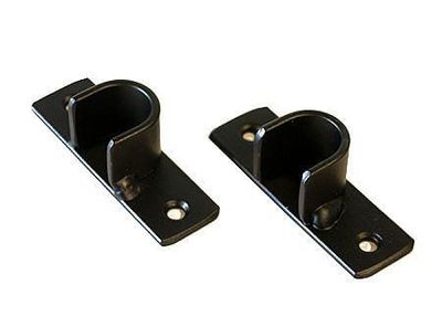 Soporte 3/4'' simple muro a muro negro Darkness