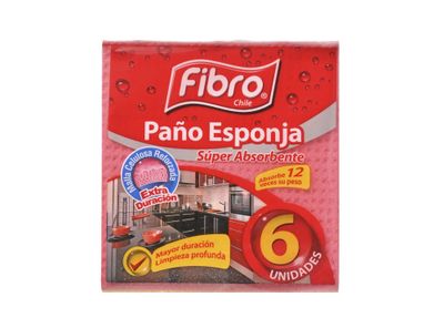 Paño esponja 6 x 4 Fibro