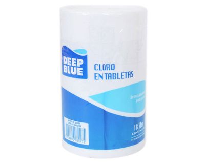 Cloro tableta piscina 1 kg Deep Blue