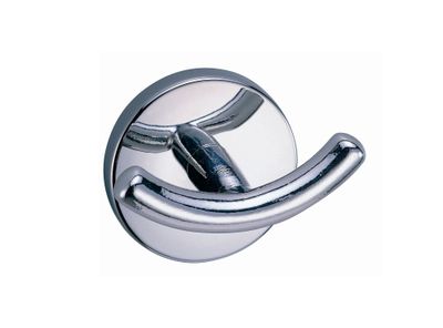 Percha doble Modena cromo