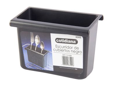 Escurridor cubiertos negro Cotidiana