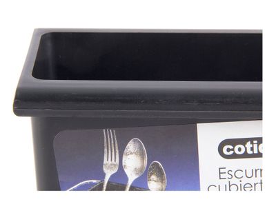 Imagen 2 del producto Escurridor cubiertos negro Cotidiana