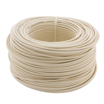 Cable telefonico 100 mts marfil Electromex