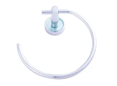 Toallero argolla Malta vidrio/cromo