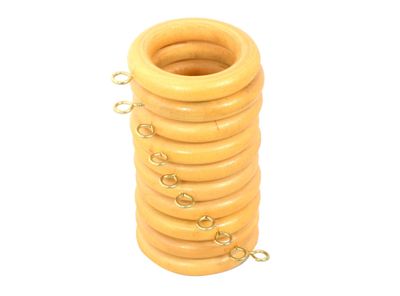 Argolla 28 mm miel 10 unidades Cotidiana