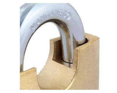 Imagen 2 del producto Candado alta seguridad exterior bronce con hombros 50mm S200 Odis