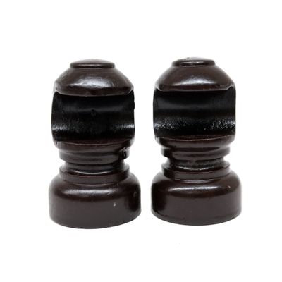 Imagen 2 del producto Soporte 19 mm techo nogal 2 unidades Cotidiana