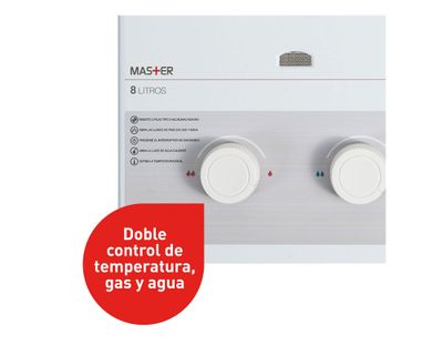 Imagen 2 del producto Calefont ionizado tiro natural 8 litros gas licuado Master Splendid