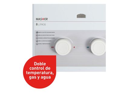 Imagen 2 del producto Calefont ionizado tiro natural 8 litros gas natural Master Splendid