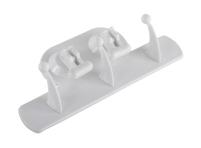 Imagen 2 del producto Percha tres ganchos succión blanca Cotidiana