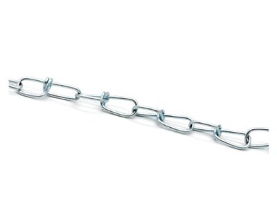 Cadena eslabón doble 1 metro 4.5 mm galvanizado Imporper