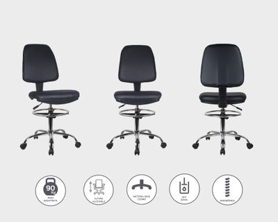 Imagen 2 del producto Silla de escritorio 8020 negro M+Design