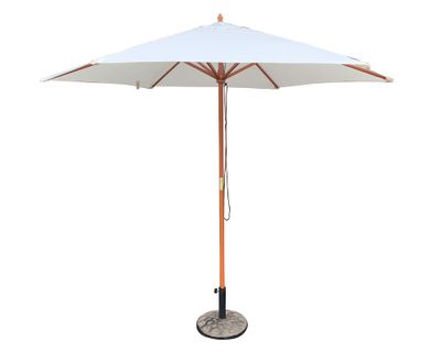 Sombrilla madera 3 m crudo Outzen