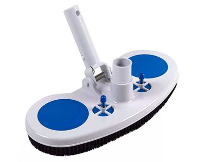 Carro limpia fondo piscinas 33x23x10 cm válvula blanco