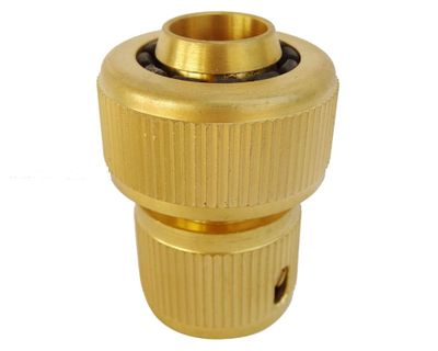 Acople rápido con stop 3/4 bronce Roots