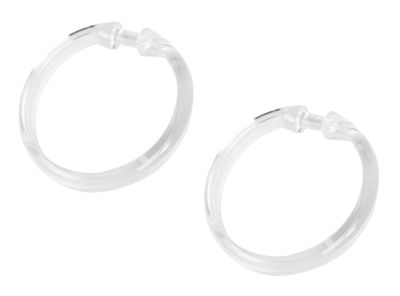 Imagen 2 del producto Set ganchos cortina 6x6 cm transparente 12 unidades Cotidiana