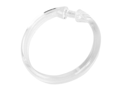 Set ganchos cortina 6x6 cm transparente 12 unidades Cotidiana