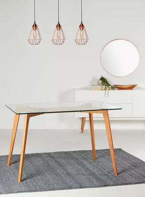 Mesa de Comedor Vidrio Arnold 120 x 80 cm