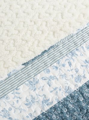 Imagen 2 del producto Quilt Sherpa Flores 2 Plazas