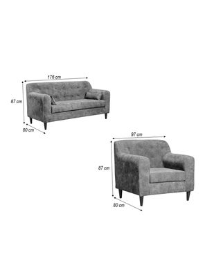 Imagen 2 del producto Juego de Living Dalí Tela 3.1.1