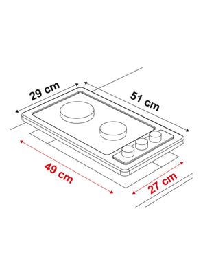 Imagen 2 del producto Encimera Eléctrica 2 Platos Timer CEE-4251IN