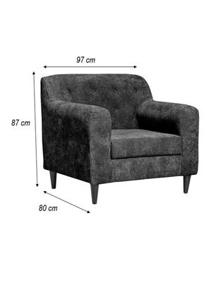 Imagen 2 del producto Poltrona Dalí Tela 1 Cuerpo