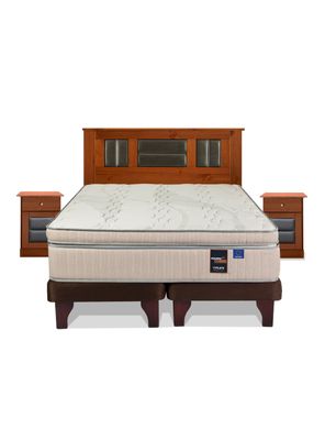 Imagen 2 del producto Cama Europea Máximo Cobre 2 Plazas Base Dividida + Set Muebles Lorraine