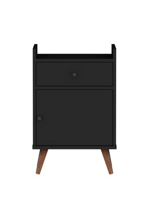 Velador con Puerta Be Negro