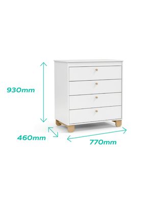 Imagen 2 del producto Cómoda 4 Cajones Zupi Beige