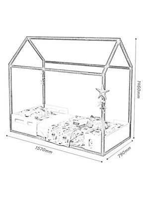 Imagen 2 del producto Cama Casita Liv Caramelo Kidscool