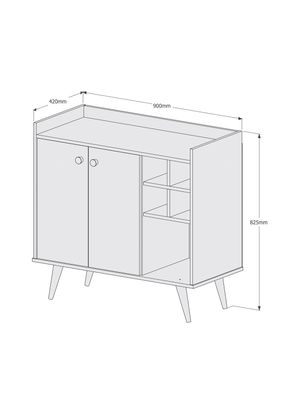 Imagen 2 del producto Bar 2 Puertas Camel