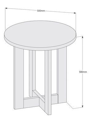 Imagen 2 del producto Mesa Lateral Be Alta Blanca