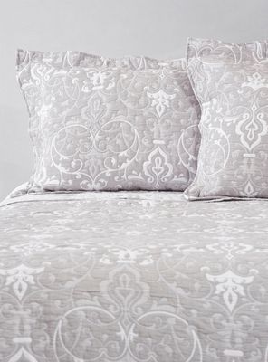 Cubrecama Jacquard Luberon Gris 2 Plazas