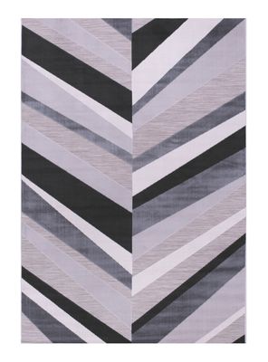 Alfombra Londres 160 x 230 cm Blanco y Negro