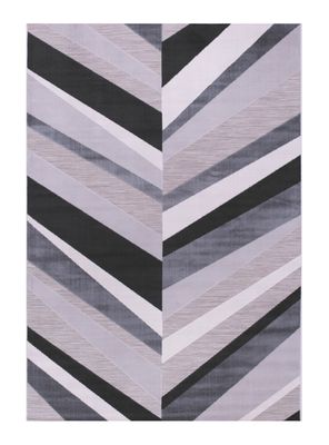 Alfombra Londres 200 x 290 cm Blanco y Negro