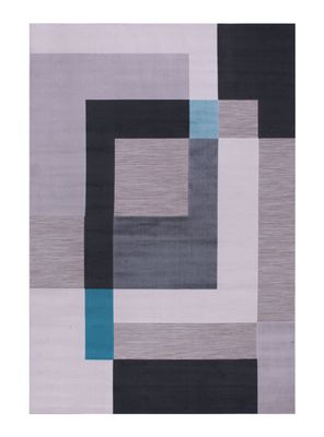 Alfombra Londres 200 x 290 cm Celeste y Gris