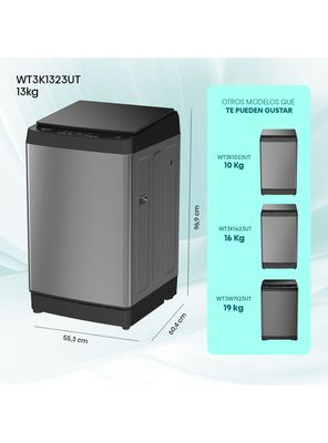 Imagen 2 del producto Lavadora Carga Superior 13 Kg WT3K1323UT