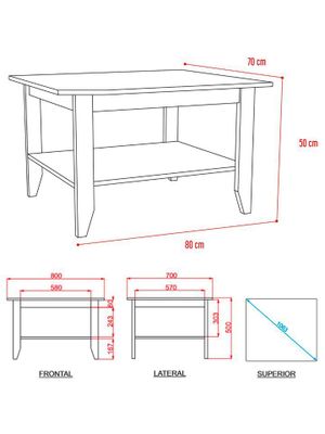 Imagen 2 del producto Mesa de Centro Essential Rovere TuHome