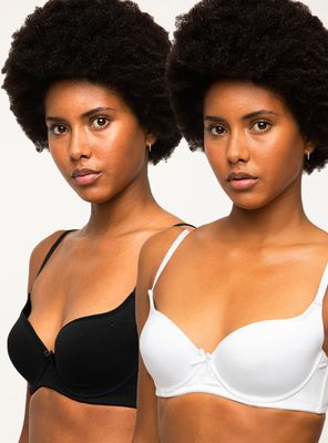 Pack X 2 Sostenes Algodón Liso 34C