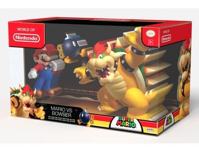 Figura Escena Batalla Lava Mario y Bowser Nintendo