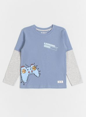 Imagen 1 del producto Polera Doble Manga con Estampado Focal