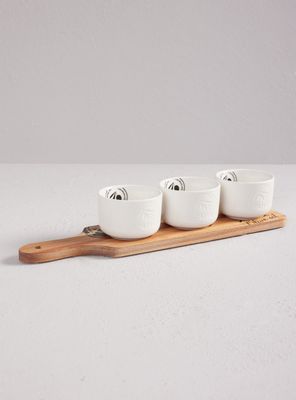 Set Cockatil 3 Pocillos Olive